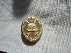 *SALE* WW2 GERMAN GOLD WOUND BADGE L/56 image 7