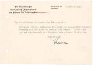 OTTO MEISSNER SIGNED LETTER-Good Content, RARE image 1