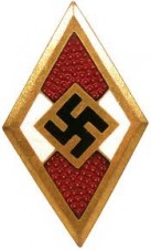 HITLER YOUTH GOLD HONOR BADGE image 1