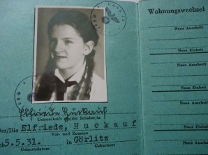 HITLER YOUTH BDM GIRL SERVICE CARD 10 YR OLD GIRL image 3