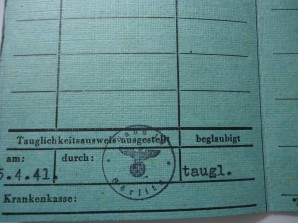 HITLER YOUTH BDM GIRL SERVICE CARD 10 YR OLD GIRL image 4