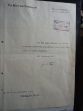 Hitler Greeting Letter 1944 image 1