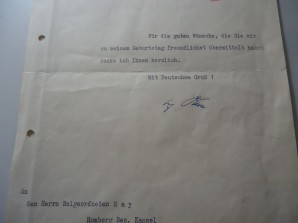 Hitler Greeting Letter 1944 image 3