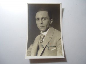 DR JOSEF GOEBBELS SIGNED PHOTO image 1