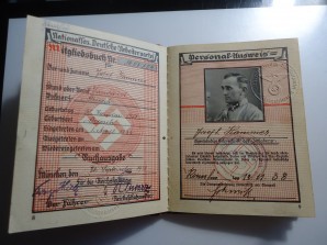 NSDAP MEMBER BOOK-SA MAN image 2