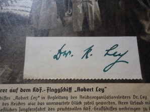 DOCTOR ROBERT LEY AUTOGRAPH image 2