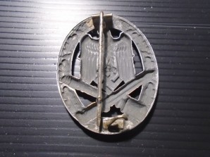 German General Assault Badge with mini Pin image 3