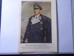 HERMANN GORING Signed photo 5×8 image 1