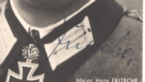COL. HANS FRITSCHE SIGNED PHOTO image 2