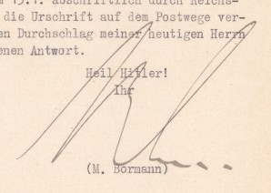 MARTIN BORMANN LETTER TO HIMMLER Good Conent image 2