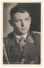 DUTCH SS 4TH PANZER HANS HOFFRITZ SIGNED PHOTO image 1
