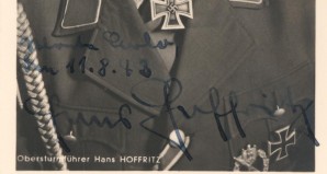 DUTCH SS 4TH PANZER HANS HOFFRITZ SIGNED PHOTO image 2