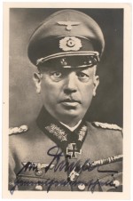 FIELD MARSHAL GEORG VON KUCHLER SIGNED PHOTO image 1