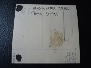 U-Boat Ace Werner Kraus Signed Photo U-199 image 2