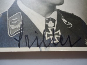 Josef Priller Signed Photo (luftwaffe Ace) image 2