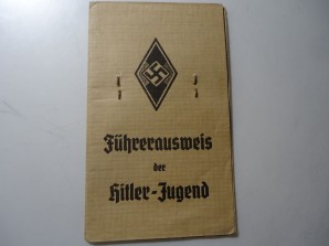 Hitler Youth Fuhrer Ausweis ID Card image 1