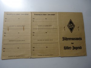 Hitler Youth Fuhrer Ausweis ID Card image 3