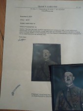 ADOLF HITLER AUTOGRAPH ON PHOTO image 1