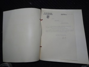 MAYOR OF BERLIN LUDWIG STEEG SIGNED LETTER 1940 image 2