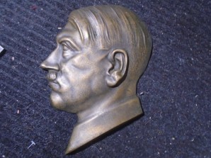 Hitler Bronze Wall Plaque, Large image 1