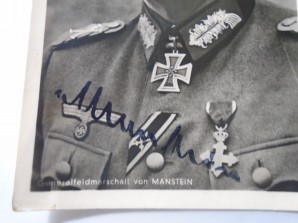 Erich von Manstein SIGNED And Mailed Photo image 2