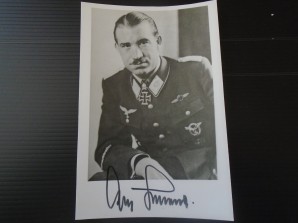 Adolf Galland Signed Photo image 1
