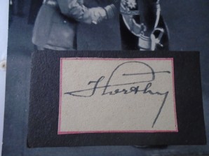 Miklós Horthy signed Photo Regent of Hungary image 2