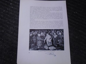 RUDOLF HESS AUTOGRAPH (SIGNED BOOK PAGE 1933) image 1