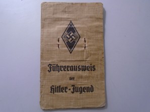 Hitler Youth Fuhrer Ausweis ID Card image 1