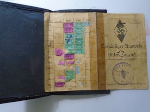 Hitler Youth Vorlaufiger Ausweis Card with Holder image 3