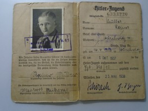 Hitler Youth Ausweis 11 year Old image 1