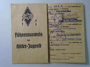 Hitler Youth Fuhrer Ausweiss image 1