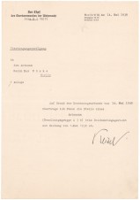 WILHELM KEITEL SIGNED DOCUMENT 1938 image 1
