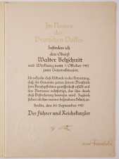ADOLF HITLER SIGNED DOCUMENT image 1