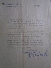 ERWIN ROMMEL SIGNED LETTER WITH ENVELOPE image 1
