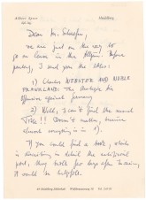 ALBERT SPEER Signed Letter image 1