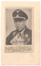 August Heissmeyer SIGNED PHOTO SS Obergruppenführer image 1