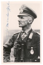 Panzer General Hasso von Manteuffel Signed Photo image 1