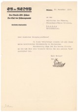 SA CHIEF MAX JUTTNER SIGNED LETTER-RARE image 1