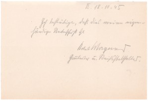 Robert Wagner message while a prisioner RARE image 1