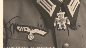 GENERAL FREIHERR VON WALDENFELS Signed Photo image 2