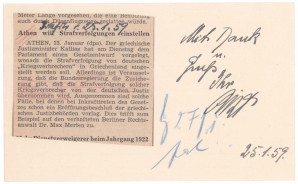 Wilhelm List (FM) Signed Card image 2