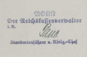SS-Gruppenfuhrer Wachter Signed letter image 2