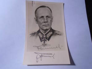 Erwin Rommel Signed Photo image 1