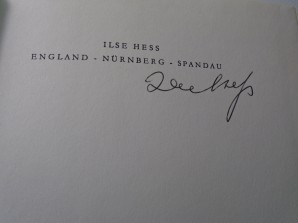 ILSE HESS SIGNED BOOK ON RUDOLF HESS image 3