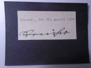 JULIUS STREICHER Autograph 1930 image 1