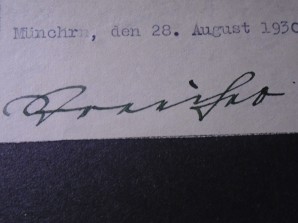 JULIUS STREICHER Autograph 1930 image 2