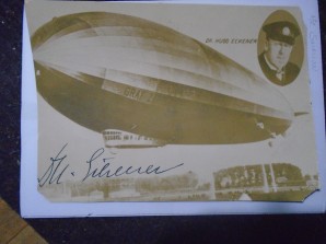 DR HUGO ECKENER SIGNED PHOTO (GRAF ZEPPELIN) image 1