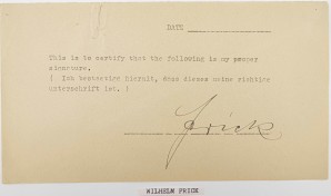 Wilhelm Frick Nuremberg Signature 1945 *RARE* image 1