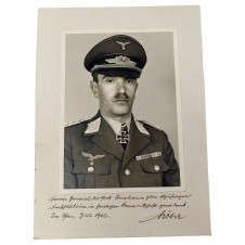 Luftwaffe General Alexander Löhr Signed Photo RARE! War Criminal image 1